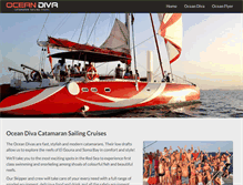 Tablet Screenshot of oceandiva-catamaran.com